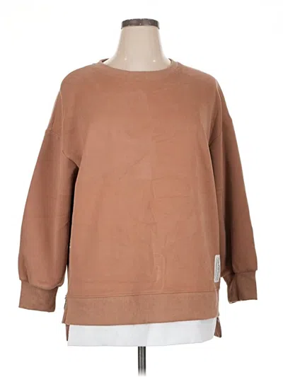 Pre-owned Chicme Sweatshirt In Tan