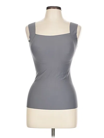 Pre-owned Chicme Tank Top Gray Strapless Neckline Tops