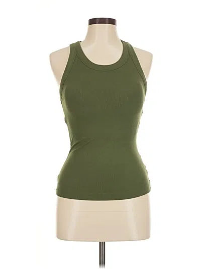 Pre-owned Chicme Tank Top Green Halter Neckline Tops