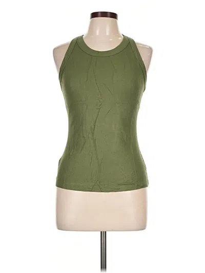 Pre-owned Chicme Tank Top Green Halter Neckline Tops