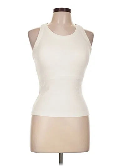 Pre-owned Chicme Tank Top Ivory Halter Neckline Tops