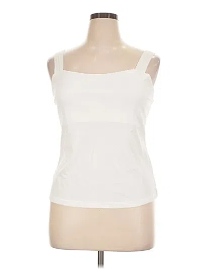 Pre-owned Chicme Tank Top Ivory Strapless Neckline Tops