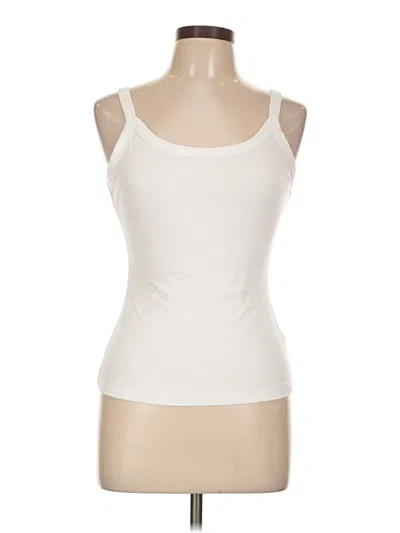 Pre-owned Chicme Tank Top Ivory Strapless Neckline Tops In White