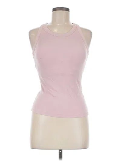 Pre-owned Chicme Tank Top Pink Halter Neckline Tops
