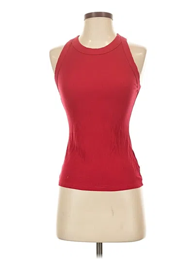 Pre-owned Chicme Tank Top Red Halter Neckline Tops