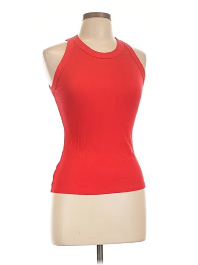 Pre-owned Chicme Tank Top Red Halter Neckline Tops