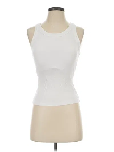 Pre-owned Chicme Tank Top White Halter Neckline Tops