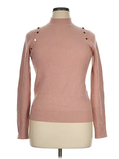 Pre-owned Chicme Turtleneck Sweater In Pink