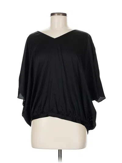 Pre-owned Chico's 3/4 Sleeve Blouse In Black
