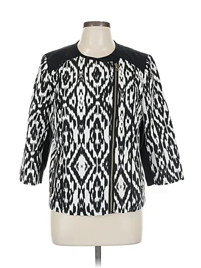 Pre-owned Chico's 3/4 Sleeve Blouse In Black