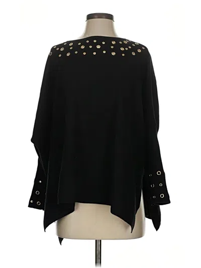 Pre-owned Chico's 3/4 Sleeve Blouse In Black