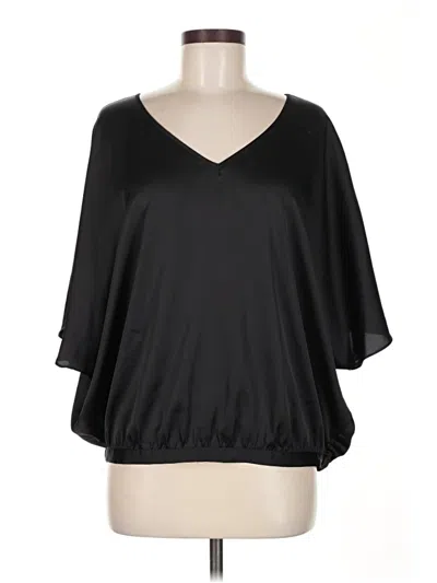 Pre-owned Chico's 3/4 Sleeve Blouse In Black