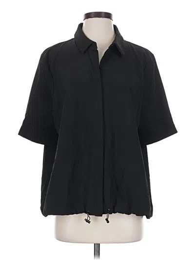 Pre-owned Chico's 3/4 Sleeve Blouse In Black