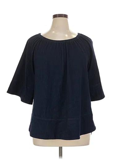 Chico's 3/4 Sleeve Blouse In Blue