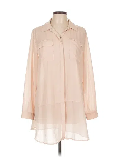 Pre-owned Chico's 3/4 Sleeve Blouse In Brown