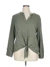 Chico's 3/4 Sleeve Blouse In Green