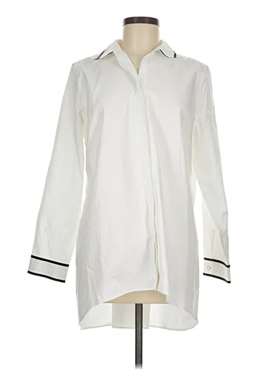 Pre-owned Chico's 3/4 Sleeve Blouse In Ivory