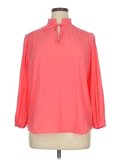 Chico's 3/4 Sleeve Blouse In Pink