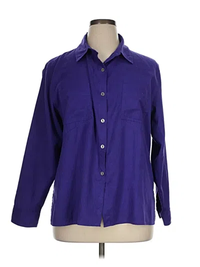 Pre-owned Chico's 3/4 Sleeve Blouse In Purple