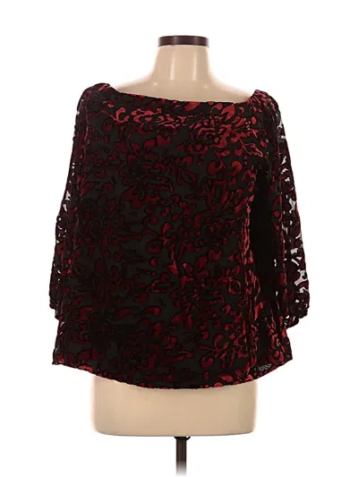 Chico's 3/4 Sleeve Blouse In Red