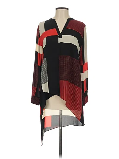 Pre-owned Chico's 3/4 Sleeve Blouse In Red