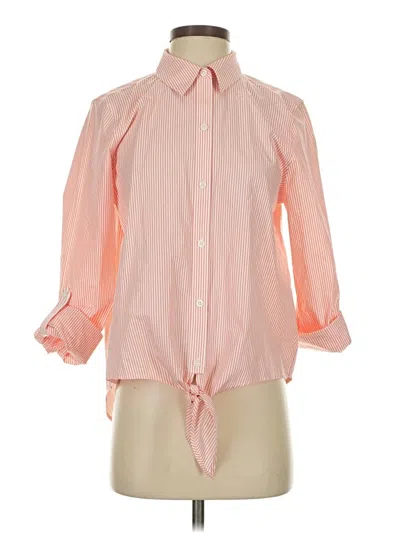 Pre-owned Chico's 3/4 Sleeve Blouse In Red