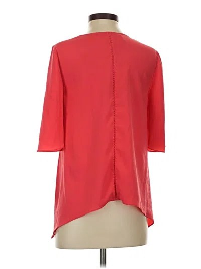 Pre-owned Chico's 3/4 Sleeve Blouse In Red