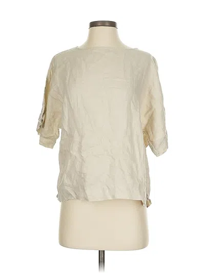 Pre-owned Chico's 3/4 Sleeve Blouse In White