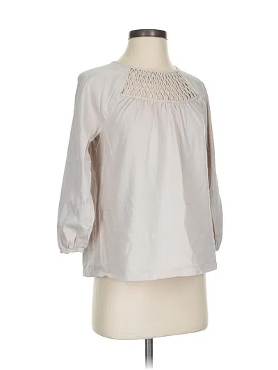 Pre-owned Chico's 3/4 Sleeve Blouse In White