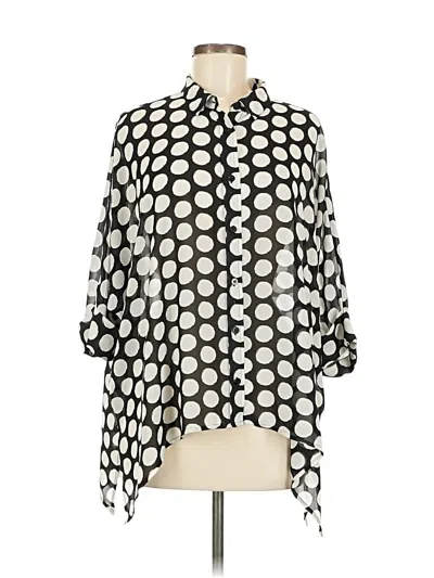 Pre-owned Chico's 3/4 Sleeve Blouse In White