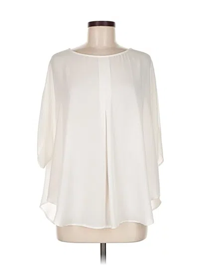 Pre-owned Chico's 3/4 Sleeve Blouse In White
