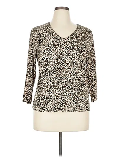 Pre-owned Chico's 3/4 Sleeve Blouse In White