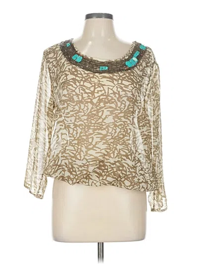 Pre-owned Chico's 3/4 Sleeve Blouse In White