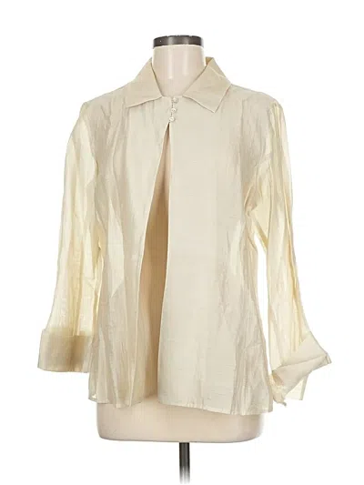 Pre-owned Chico's 3/4 Sleeve Blouse In White