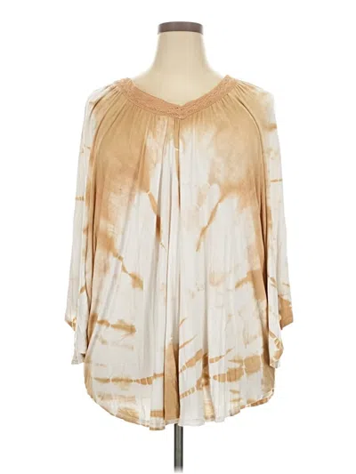 Pre-owned Chico's 3/4 Sleeve Blouse In White