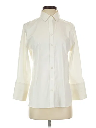 Pre-owned Chico's 3/4 Sleeve Blouse In White
