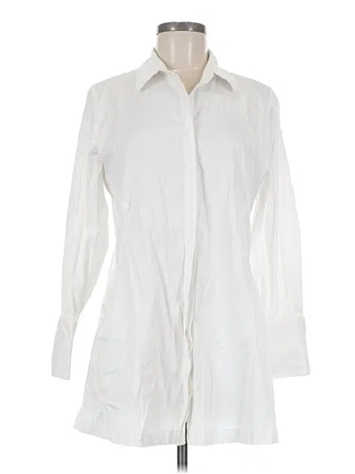 Pre-owned Chico's 3/4 Sleeve Blouse In White
