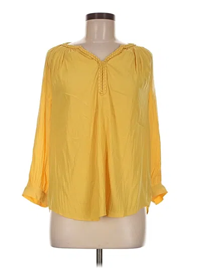 Chico's 3/4 Sleeve Blouse In Orange