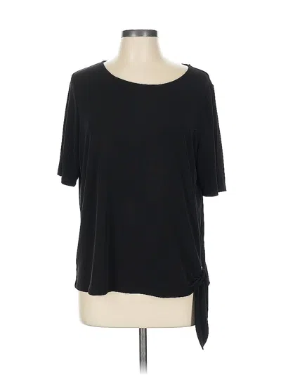 Pre-owned Chico's 3/4 Sleeve T-shirt In Black