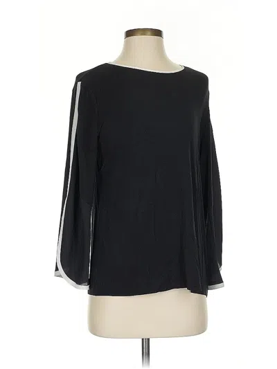 Pre-owned Chico's 3/4 Sleeve T-shirt In Black