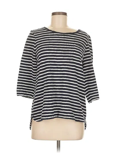 Pre-owned Chico's 3/4 Sleeve T-shirt In Black