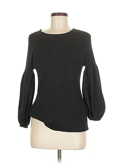 Pre-owned Chico's 3/4 Sleeve T-shirt In Black