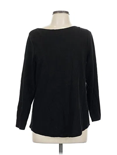 Pre-owned Chico's 3/4 Sleeve T-shirt In Black