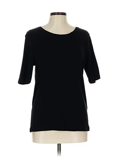 Pre-owned Chico's 3/4 Sleeve T-shirt In Black