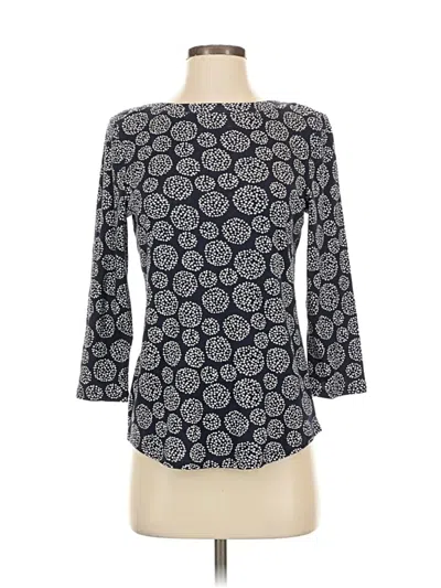 Pre-owned Chico's 3/4 Sleeve T-shirt In Blue