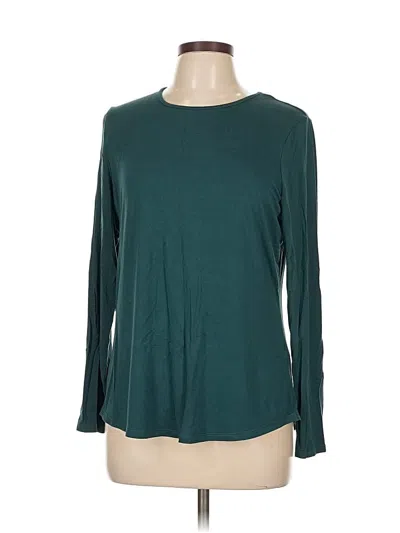 Pre-owned Chico's 3/4 Sleeve T-shirt In Blue