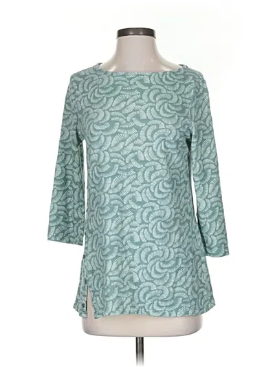 Pre-owned Chico's 3/4 Sleeve T-shirt In Blue