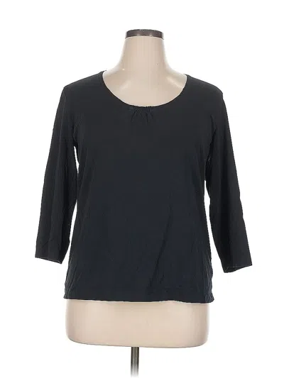 Pre-owned Chico's 3/4 Sleeve T-shirt In Gray