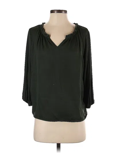 Pre-owned Chico's 3/4 Sleeve T-shirt In Green