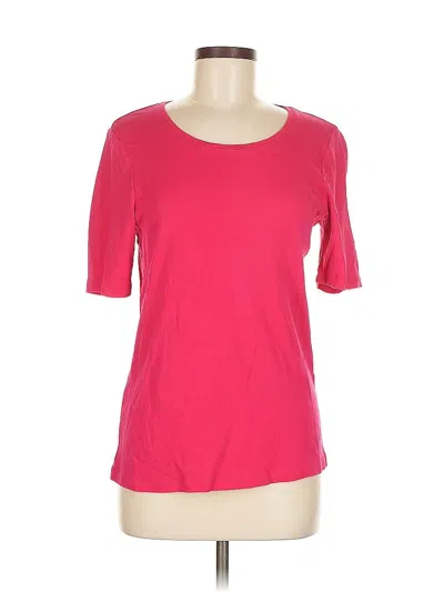 Pre-owned Chico's 3/4 Sleeve T-shirt In Pink